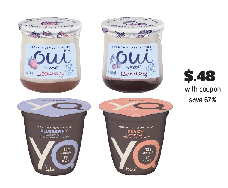 Yoplait YQ Yogurt and Oui Yogurt Just .48 a Cup (Save 67) Super Safeway