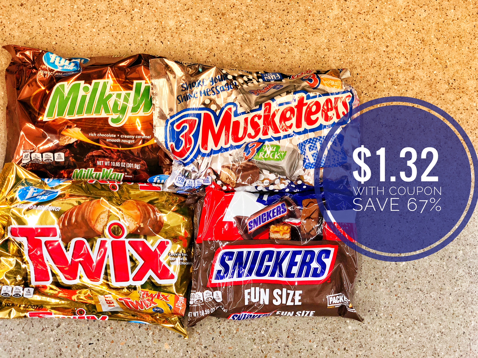 M&M's & Mars Fun Size Candy Bags Just 1.32 and 2 Free Soda 2 Liters at