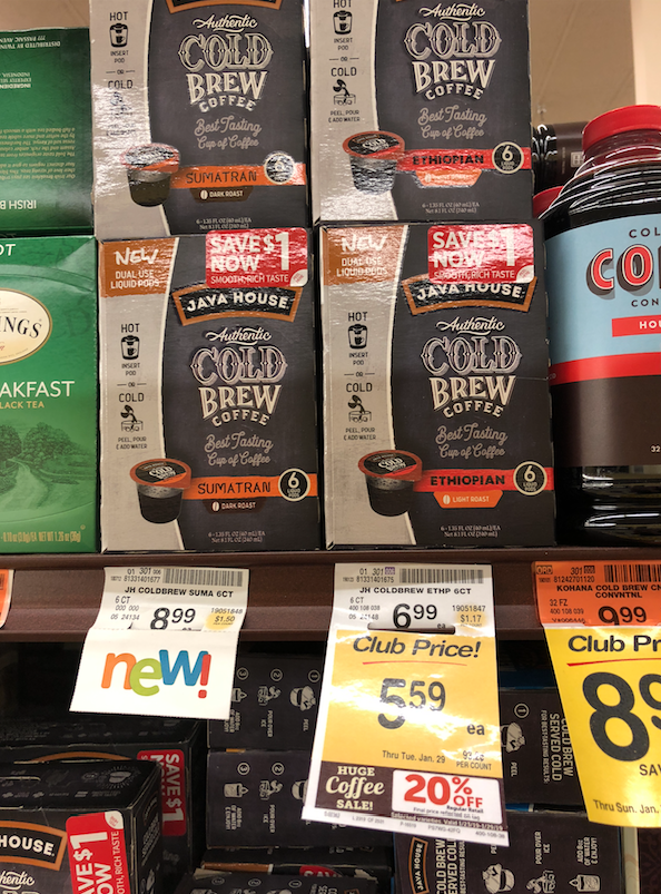 ♥ New Java House Cold Brew Coffee Pods 6 Pack Just .79 With Coupon