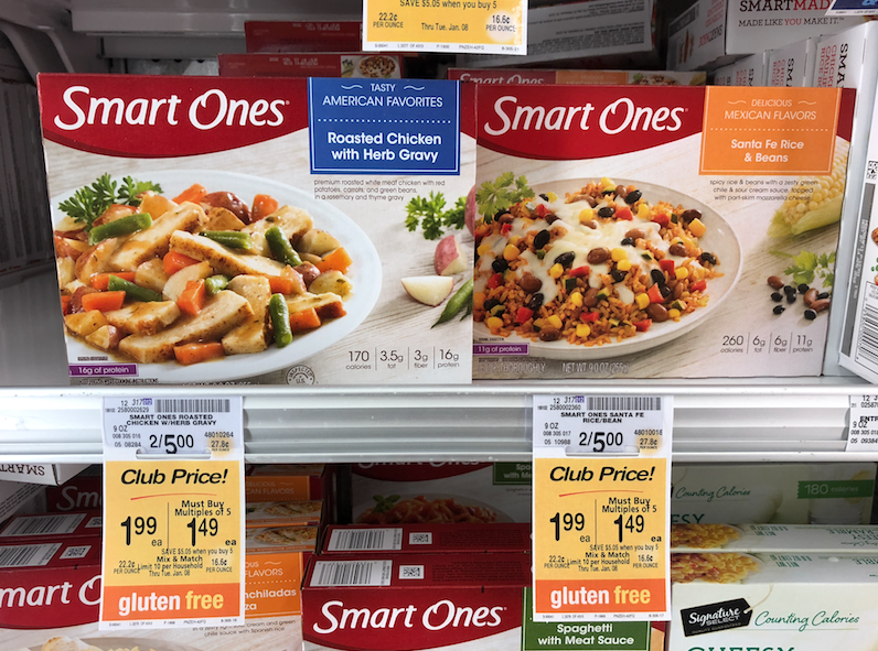 Save on Smart Ones Frozen Entrees With Coupon and Hot Sale at Safeway