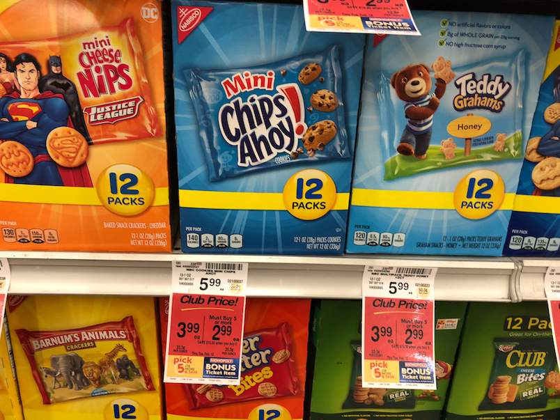 Get Nabisco Variety Pack & Multipack Snacks 12 ct. for Just 1.99 at Safeway Super Safeway