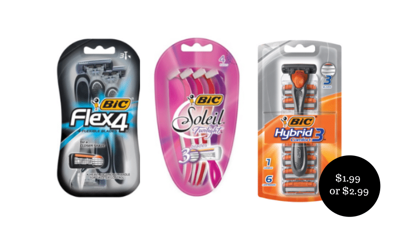 BIC Disposables on Sale = as Low as 1.99 at Safeway After Coupon