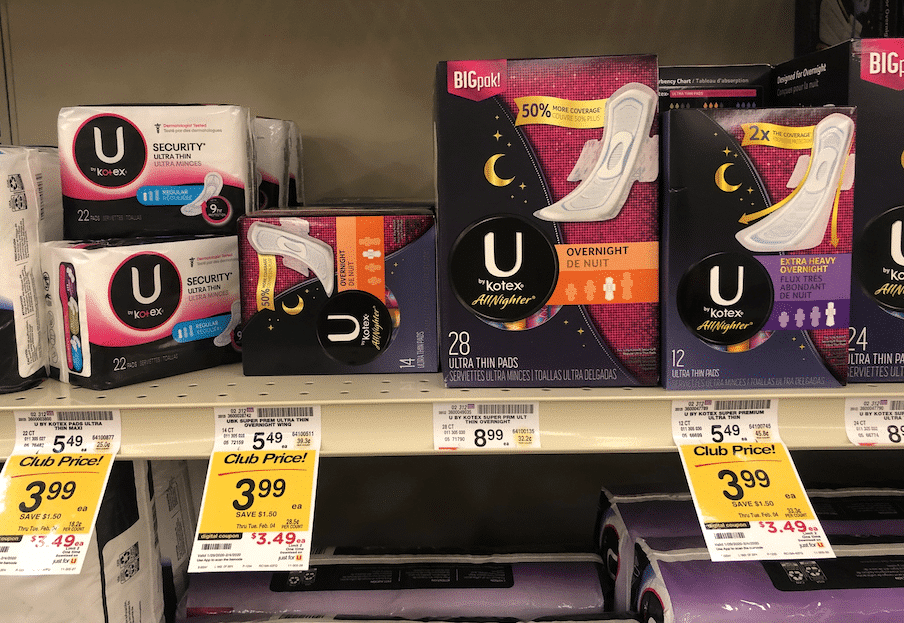 Get Kotex Tampons and Pads for Just 1.99 Each at Safeway, Save 60