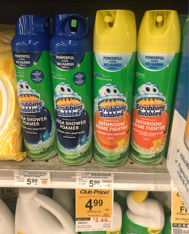 Get Scrubbing Bubbles and Windex Cleaners for Just 2.49 Each at