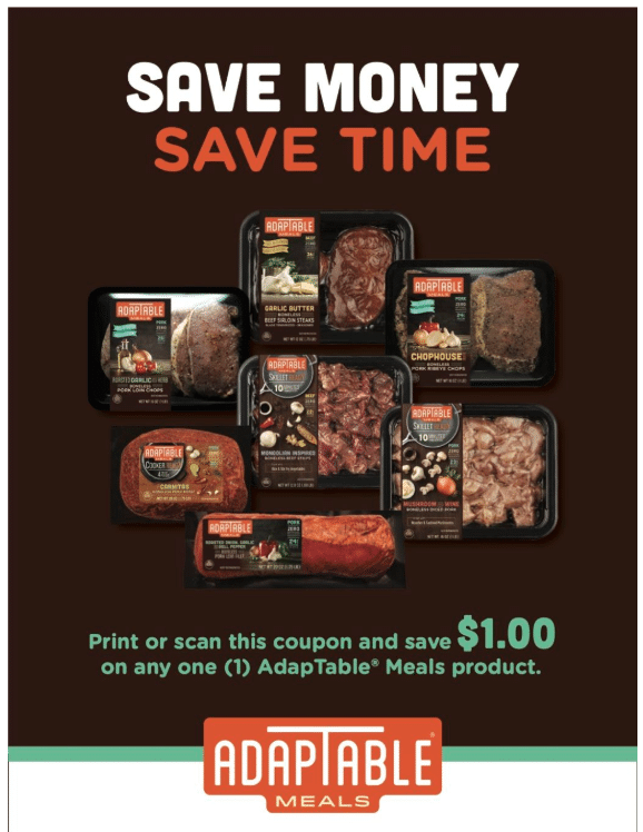 AdapTable Meals Coupon and Sale Save 37 on Seasoned Pork Chops