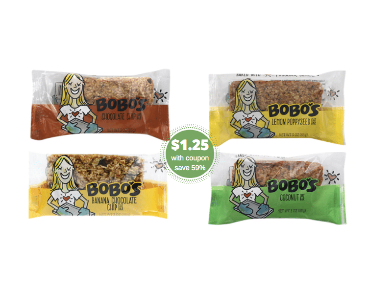 BOBO's Oat Bars Coupon Pay Just 1.25 Per Bar at Safeway Super Safeway