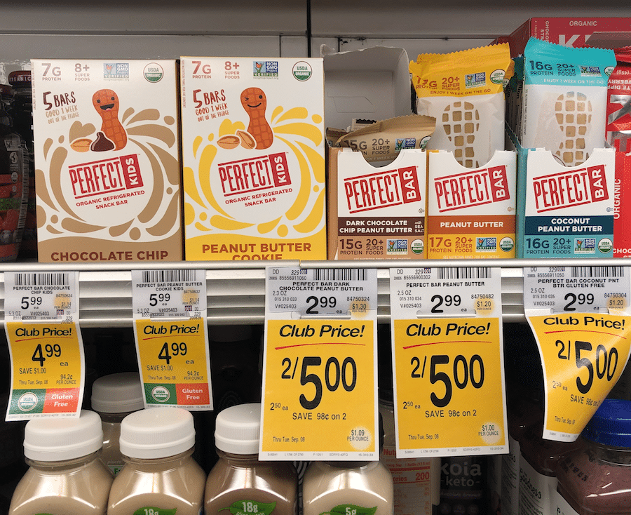 .25 Perfect Bar and .69 Perfect Kids Bars at Safeway Super Safeway