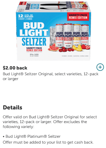 Bud Light Seltzer Just $.48 per Can and Bud Light Beer Just $.33 Per