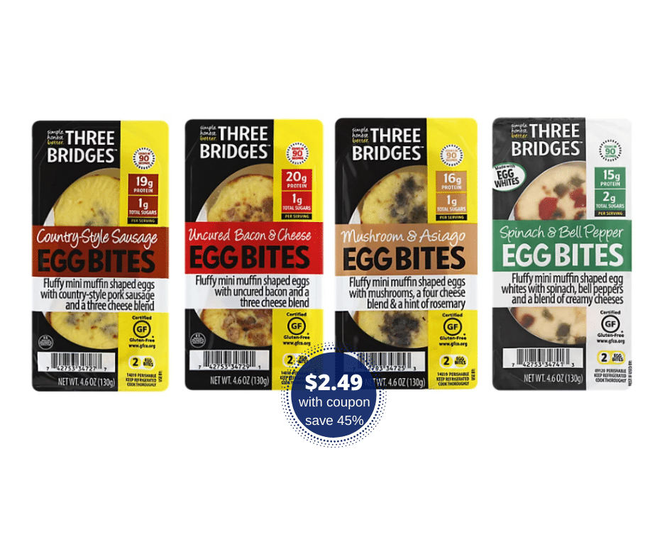 Save 2 on Three Bridges Egg Bites at Safeway Super Safeway