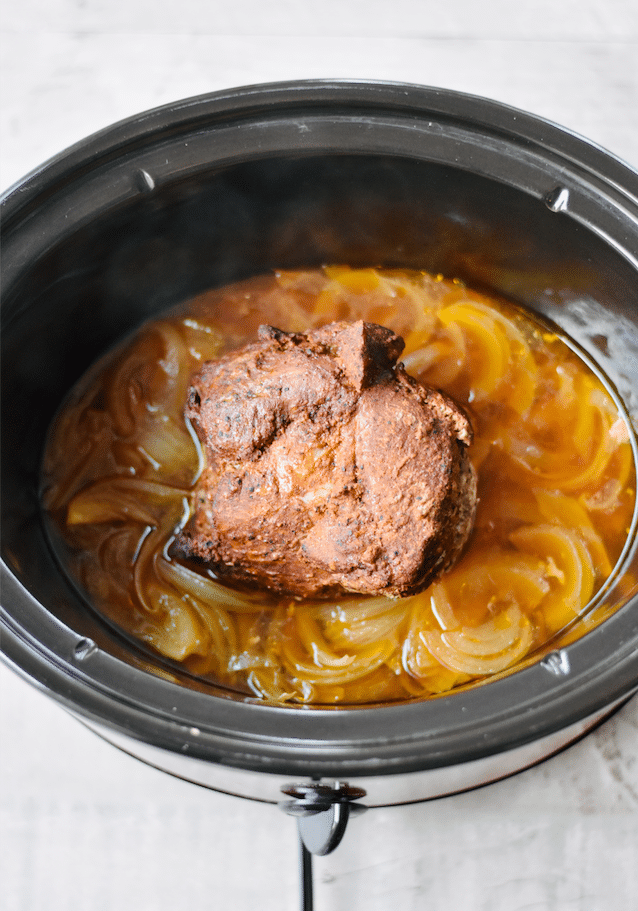 Slow Cooker Pulled Pork With Spicy Slaw Using Santa Maria Seasoned Pork