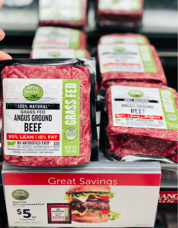 Open Nature Ground Beef Sale Just 5 for GrassFed Ground Beef