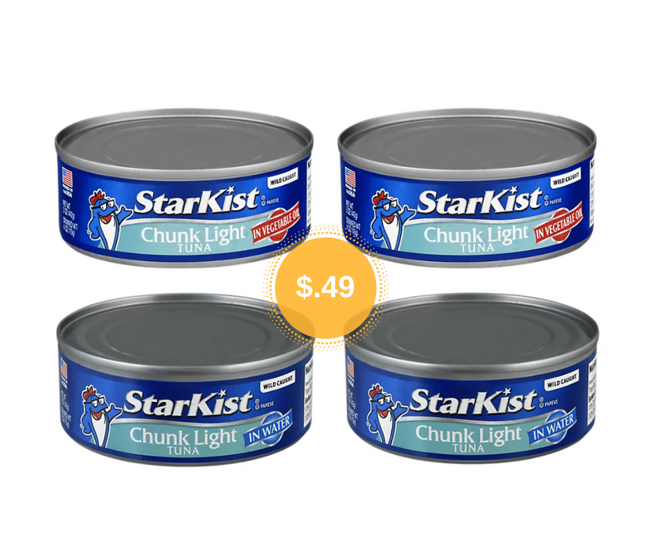 Starkist Chunk Light Tuna Just .49 a Can at Safeway Super Safeway