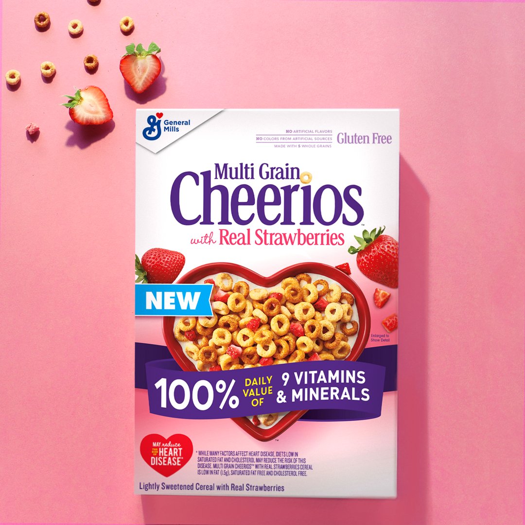 Try NEW Multi Grain Cheerios with Real Strawberries for Just 1.49 a