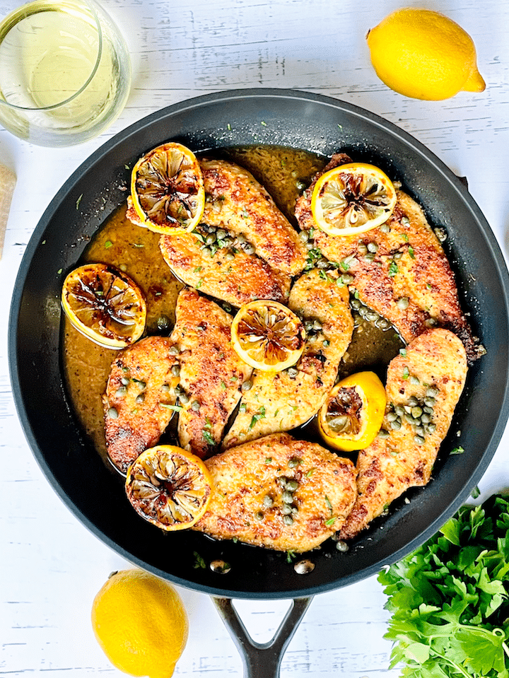 Keto Chicken Piccata With Lemon Wine Caper Sauce Super Safeway
