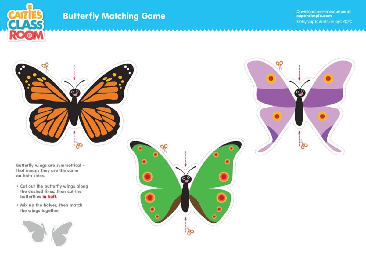 Butterfly Matching Game Super Simple