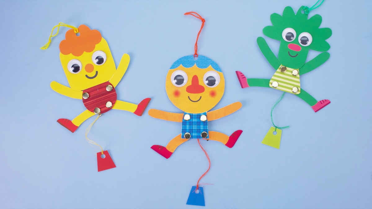 Noodle & Pals Dancing Paper Puppet Craft Super Simple
