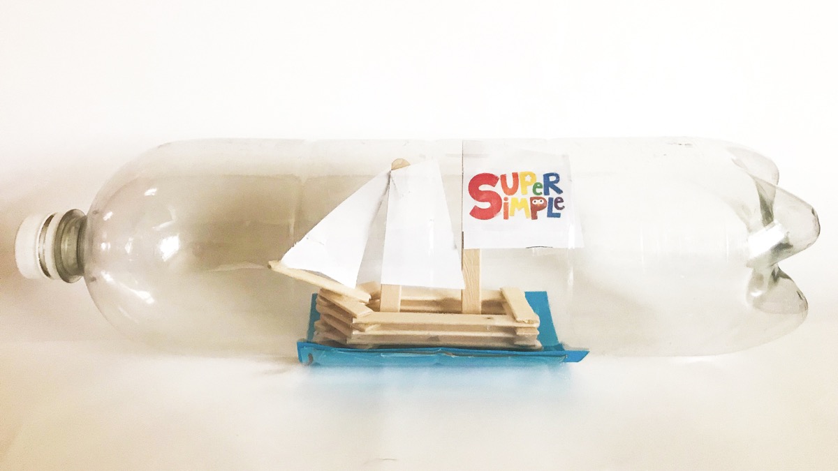 The history of the ship in a bottle Super Simple