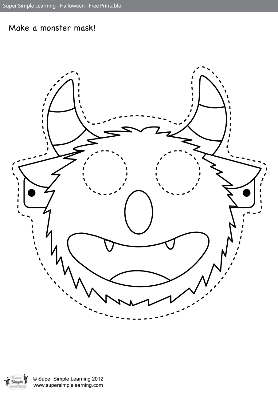 Go Away! Worksheet Make A Mask! Super Simple