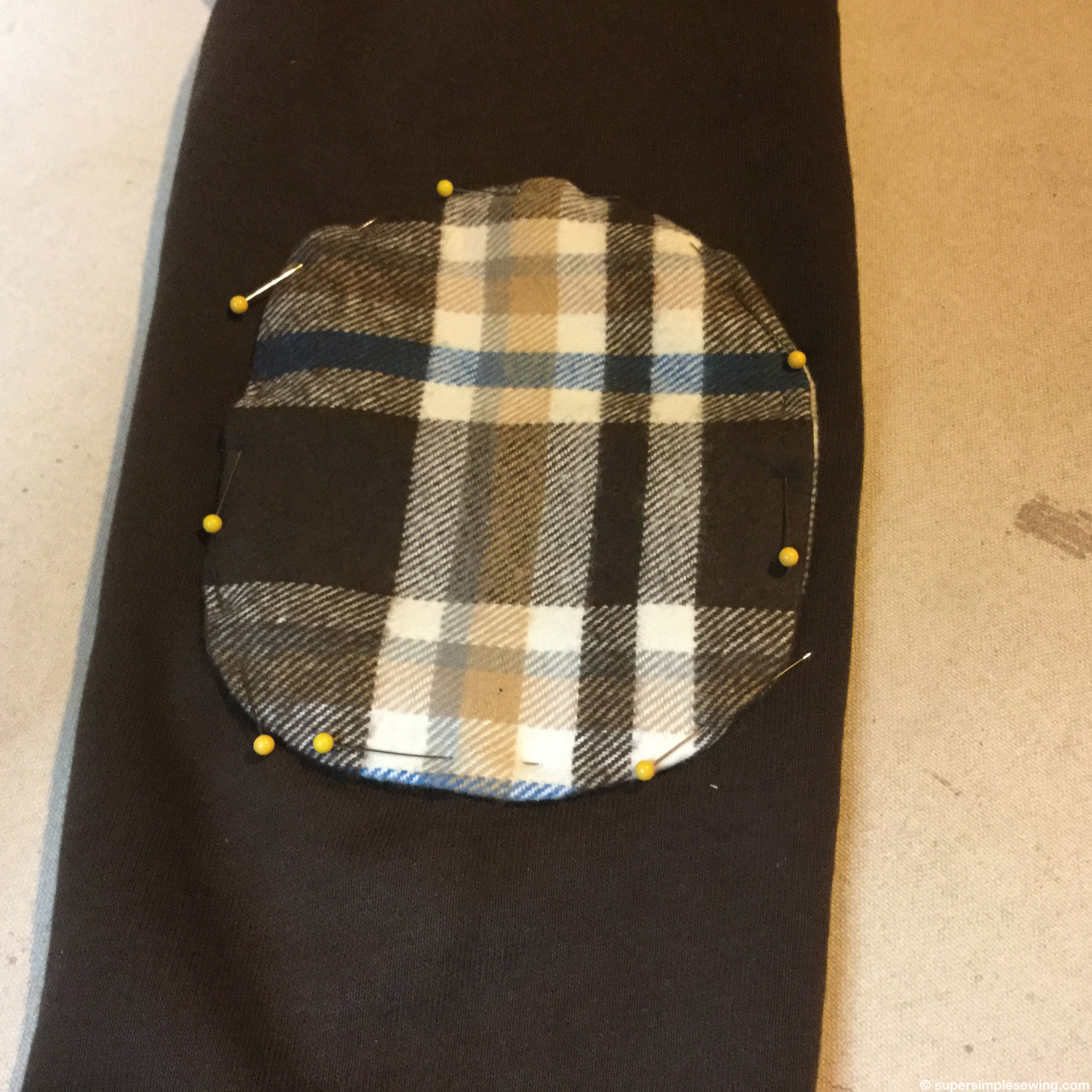 Elbow Patch Repair on a Hoodie
