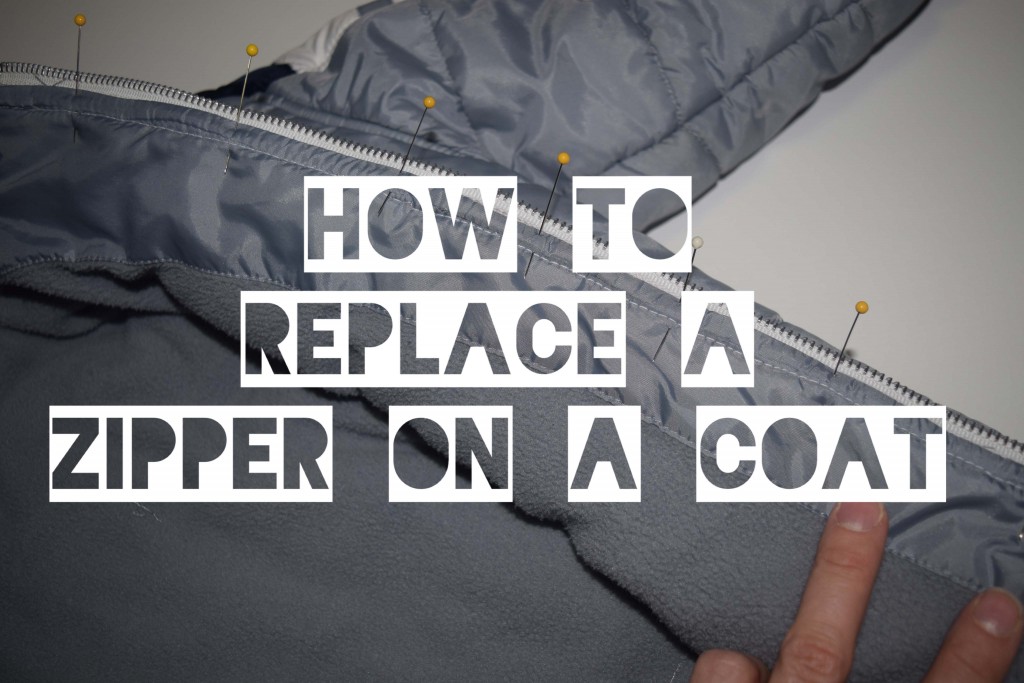 How to Replace a Zipper on a Coat.