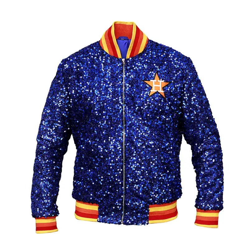 Astros Sequin Jacket Astros Blue Sequin Jacket