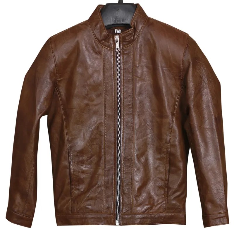 Mens Chocolate Brown Leather Jacket Mens Brown Jacket
