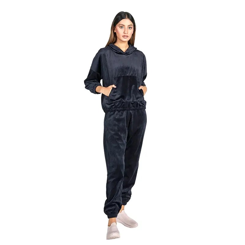 Petite Velour Tracksuit Petite Velour Black Tracksuit