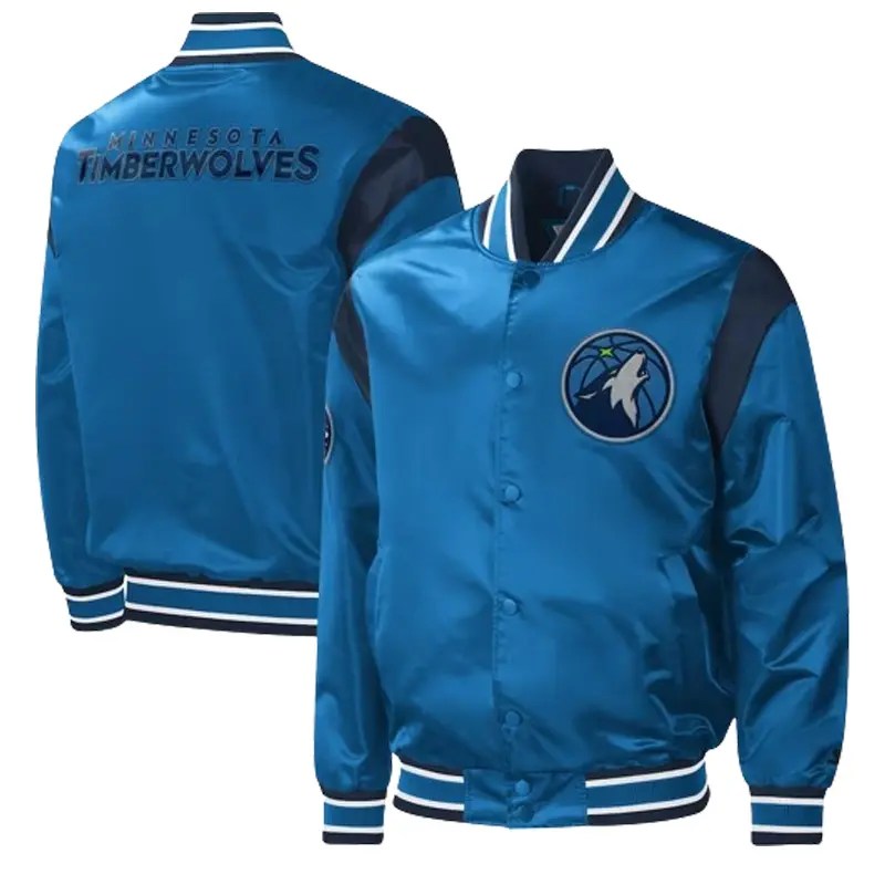 Starter Minnesota Timberwolves Force Play Varsity Jacket