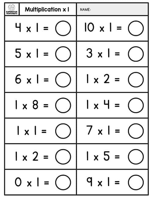 Simple Multiplication Worksheets Superstar Worksheets