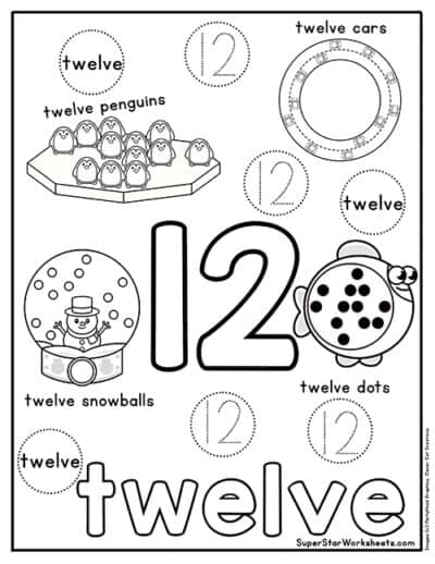 Preschool Number Worksheets - Superstar Worksheets