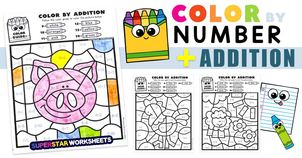 Addition Coloring Pages