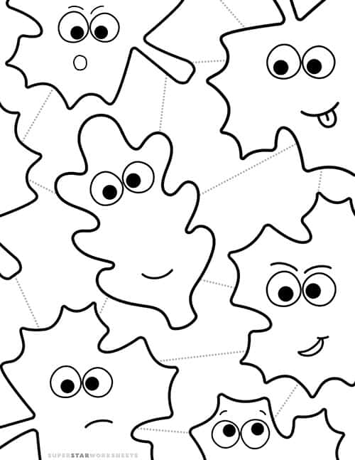 Leaf Coloring Pages