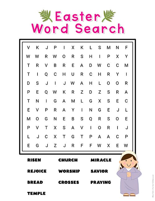 Christian Easter Word Search