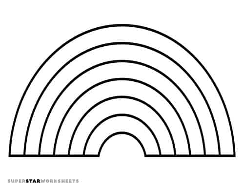 Rainbow Outline