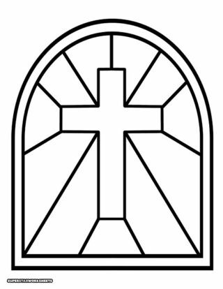 Cross Coloring Pages (Free Printables) - Superstar Worksheets