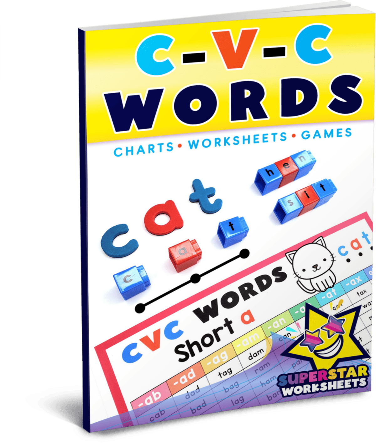 CVC Words Superstar Worksheets