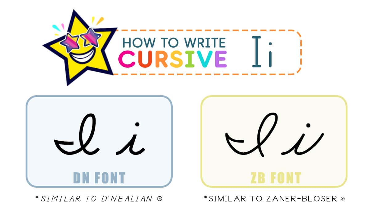 Cursive I - Superstar Worksheets
