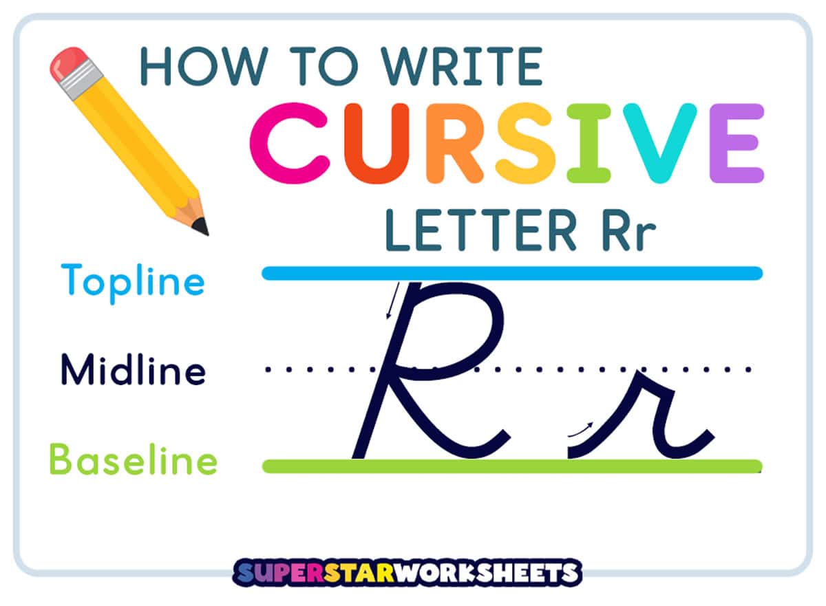 Cursive R - Superstar Worksheets