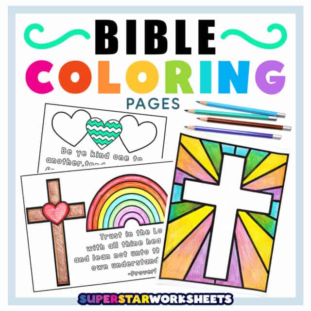 Bible Coloring Pages (Free Printables) Superstar Worksheets