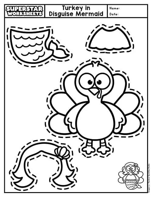Disguise A Turkey Template Printable(07)