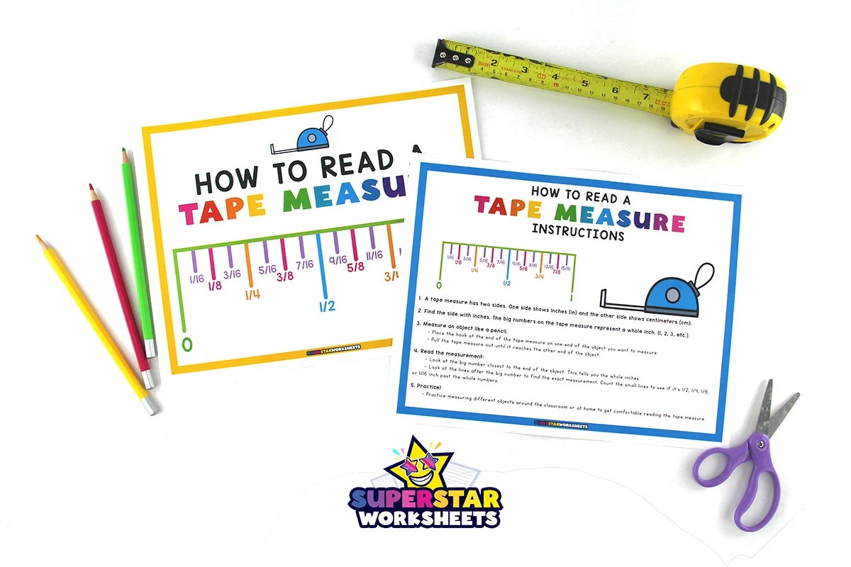 Tape Measure Worksheets