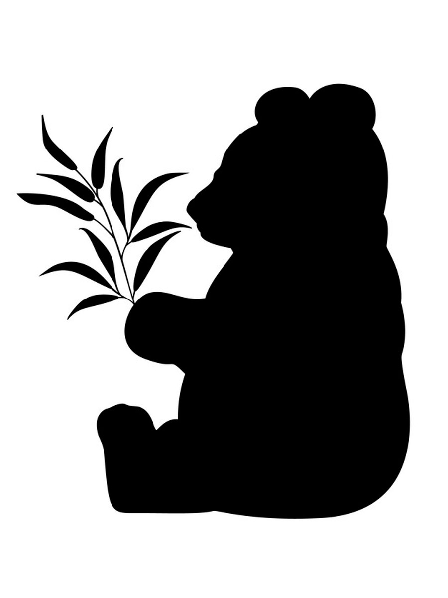 Free printable Panda stencils and templates
