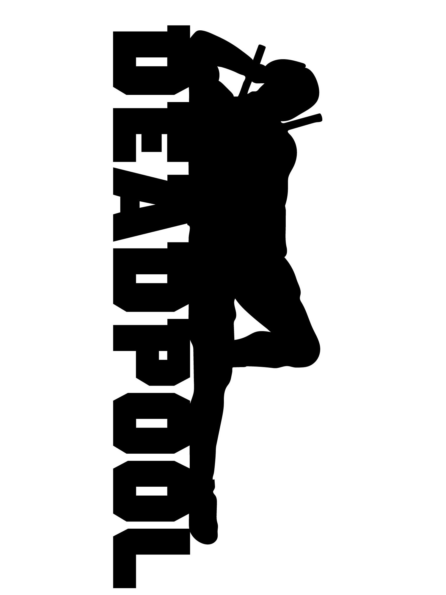 Free printable Deadpool stencils and templates