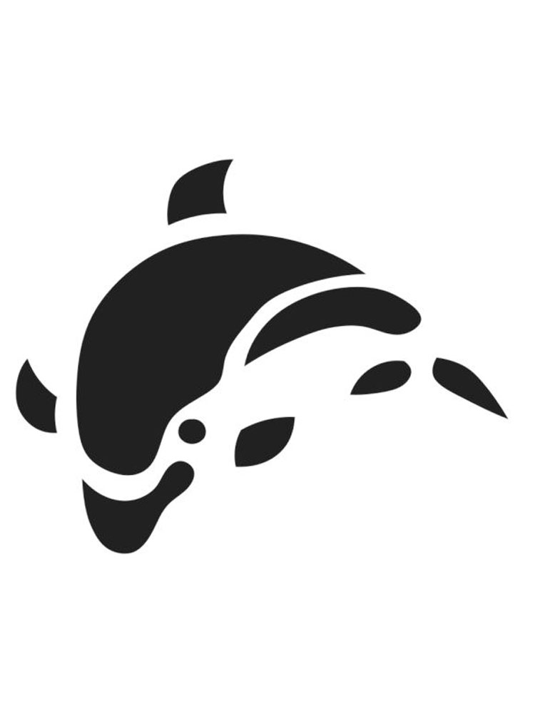 Free printable Dolphin stencils and templates