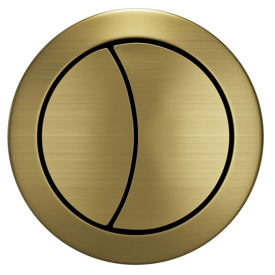 Optional Dual Flush Cistern Button Brushed Brass Upgrade Walshs
