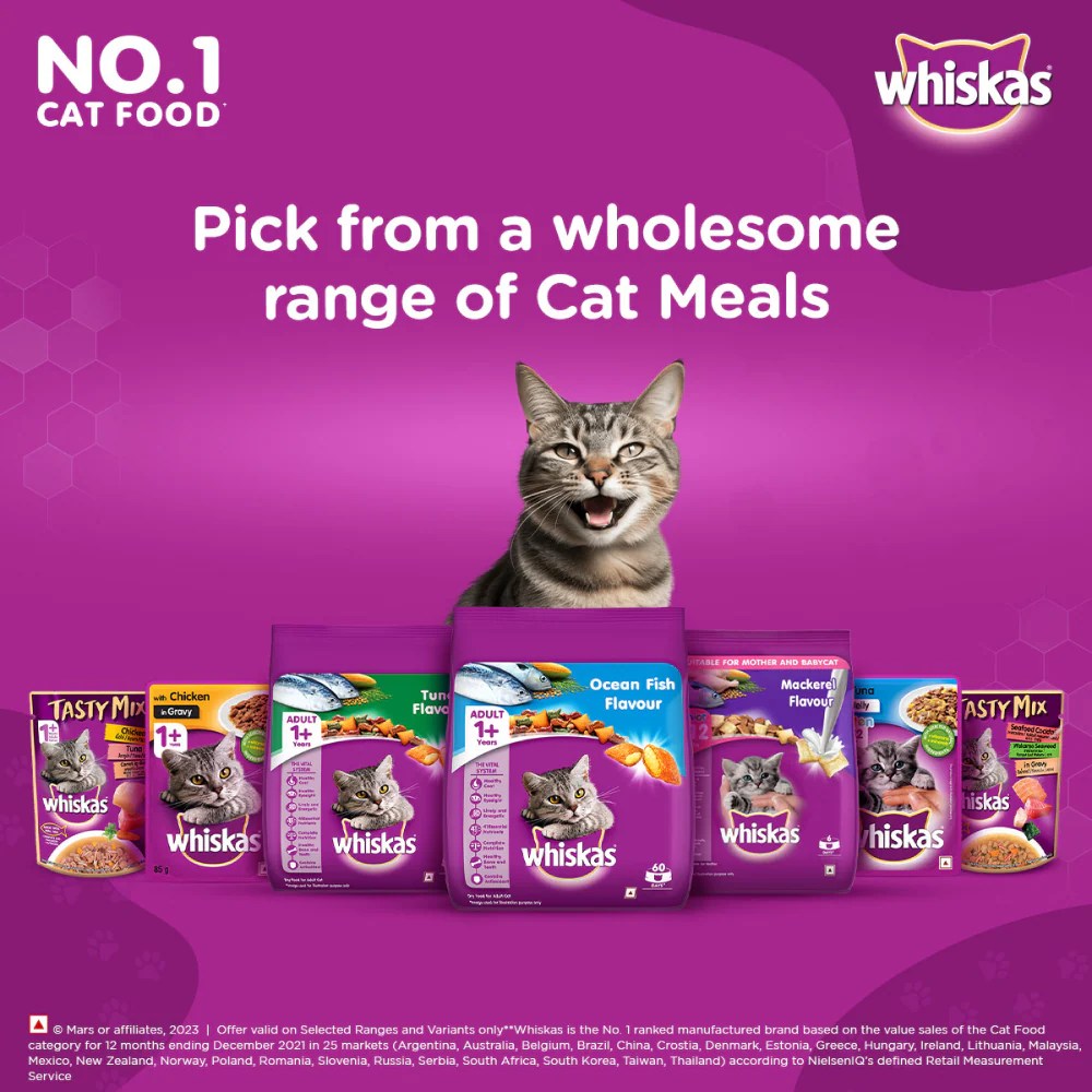 Whiskas Ocean Fish Flavour Adult Cat Dry Food