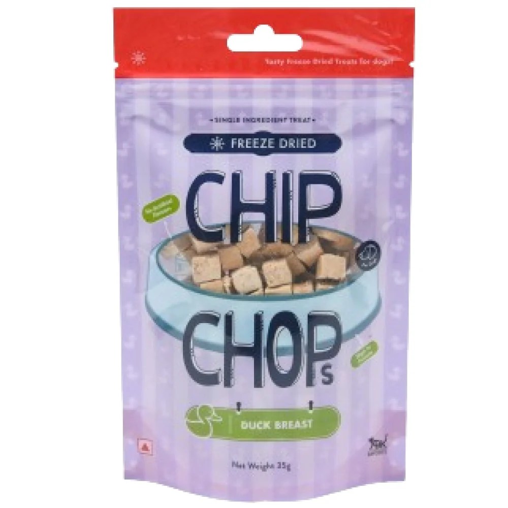 Chip Chops Freeze Dried Duck Breast Dog Treats