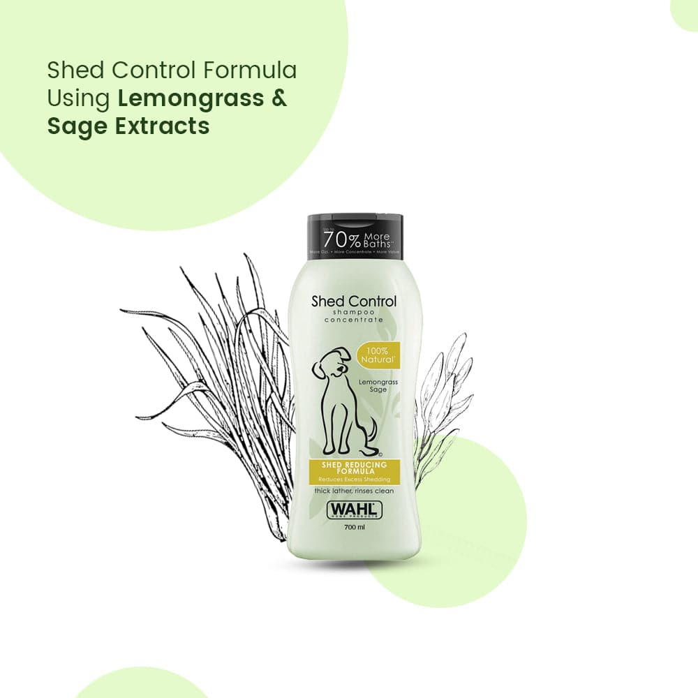 Buy Wahl Shed Control Shampoo for Dogs (Lemongrass & Sage) Online