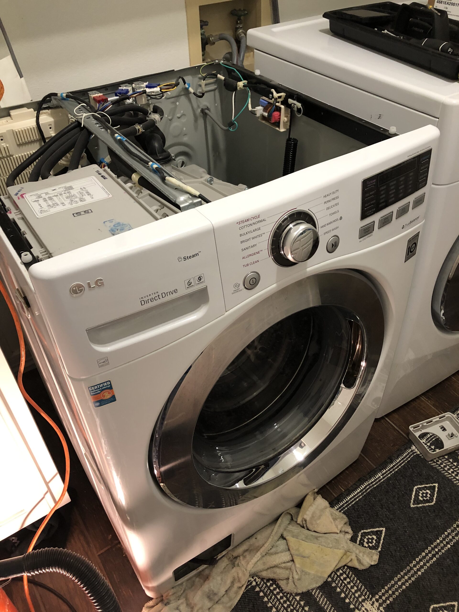 LG WASHER M WM3070HWA "OE" CODE OR DRAINS POORLY