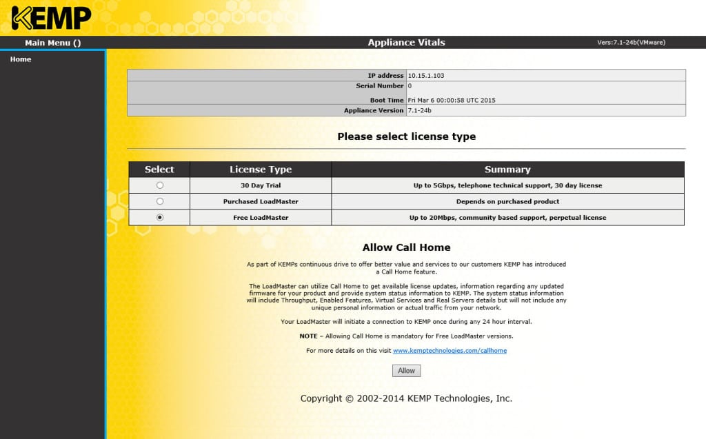 Free Layer7 Load Balancer from Kemp